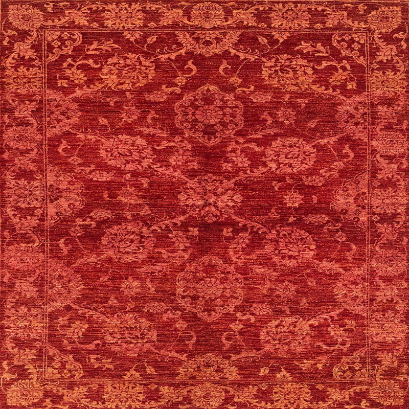 Abstract Indoor Rug, Square 8'