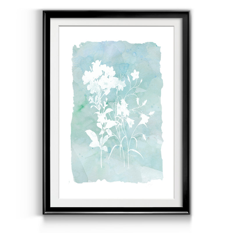 Silhouette Botanical IV - Reproduction d'art graphique sur papier encadré, H 30,5 po x l 42,5 po x P 1,5 po, Noir