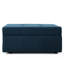 Siège en tissu bleu marine: grand espace de rangement, roulant pour le salon Espace de rangement élégant: avec et intérieur