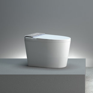 COZIWIZI Elongated Smart Bidet Toilet Quiet-Closed Heated Seat, Foot Sensor & Auto Flush, Heat Seat, Warm Wash/Dryer, Built-in Tank