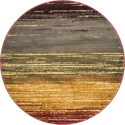 Tapis beige / rouge Ivetta