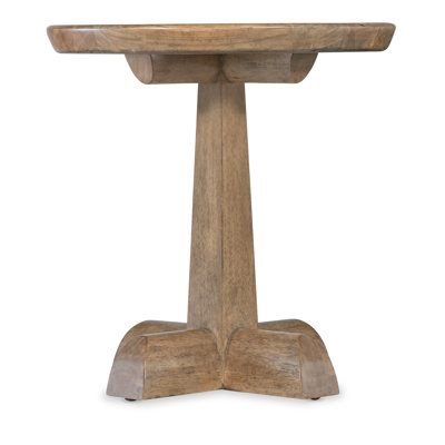 Vineyard Row Round Pedestal End Table