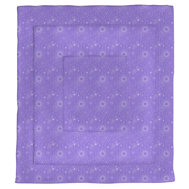 Édredon simple réversible Katelyn Elizabeth Astrology, Édredon simple TG, Mauve