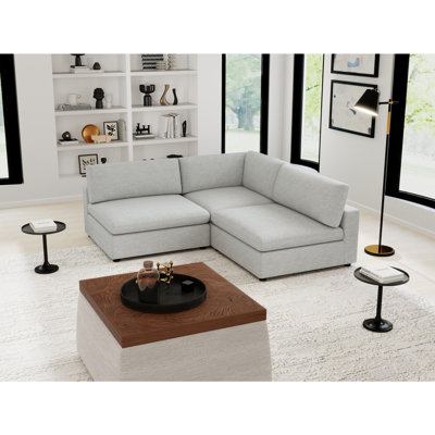 Canapé modulaire rembourré 3 pièces Nuccio