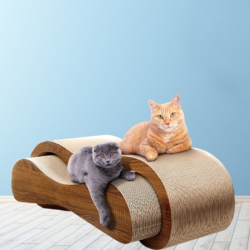 Tucker Murphy Pet™ Alexssa Curved Cat Scratcher Combination | Wayfair