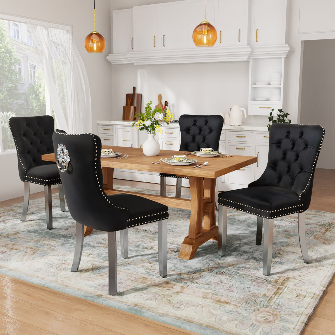 Modern Velvet Dining Chairs Dining Room Chairs Set of 4
