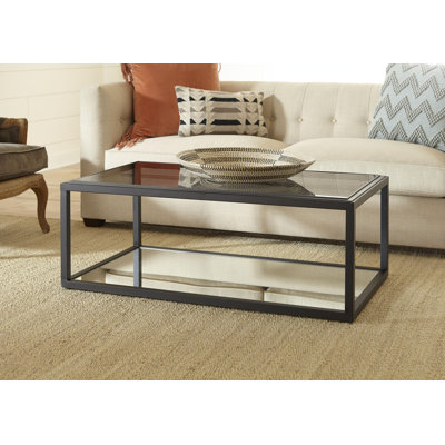 Vibaldy Glass Top Coffee Table