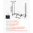 Kanyae 52" W x 14.2" D Metal Log Rack