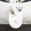 Lavabo de salle de bain en céramique 13 x 10,48 pouces - fixation murale, blanc, faible qualité d'absorption d'eau, blanc teinté pour pouces, design élégant
