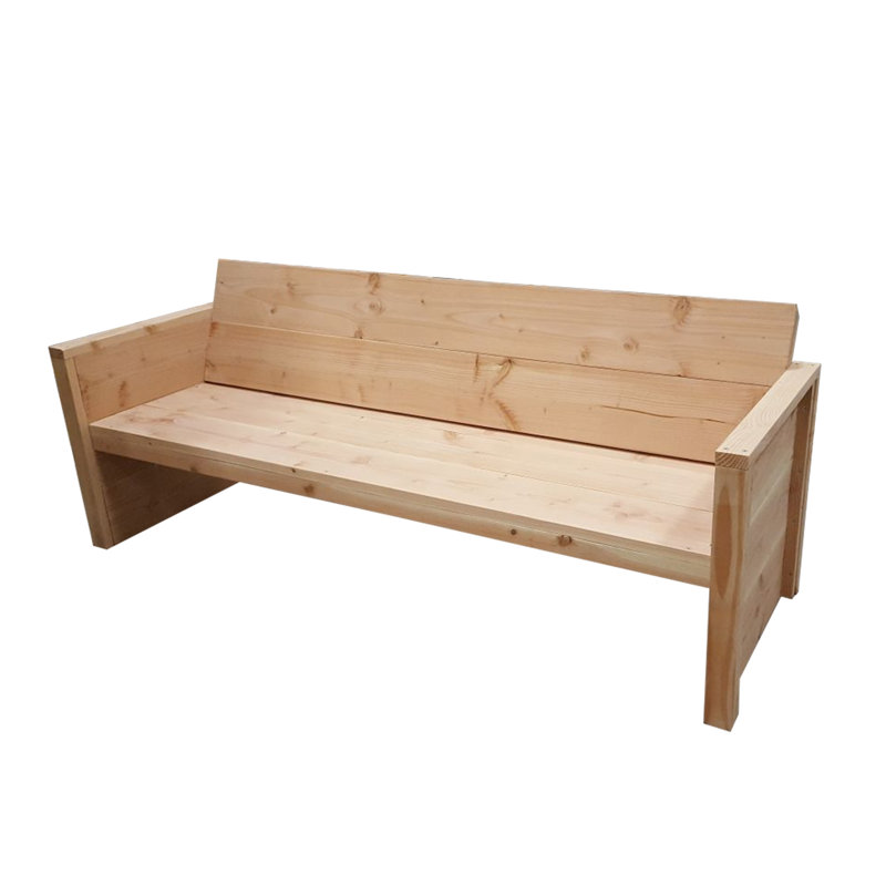 Pirtleville Manufactured Wood Wood Outdoor Bench, 72cm H x 180cm W x 57cm D
