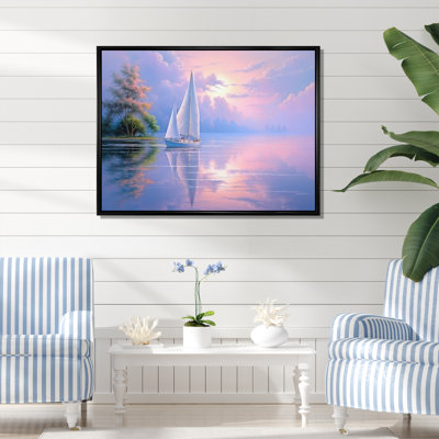 Voilier, voile, sérénade III sur toile