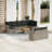 Vidaxl Garden Sofa Set Grey