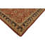 Tapis oriental rouge en laine noué à la main 8 pi 1 po x 9 pi 8 po Silke