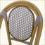 Ensemble de 2 chaises bistro d'inspiration parisienne avec structure en aluminium résistant à la rouille et osier durable-927320639