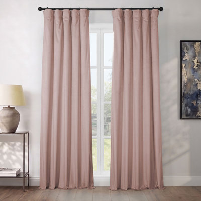 Matra Room Darkening Rod Pocket Single Curtain Panel