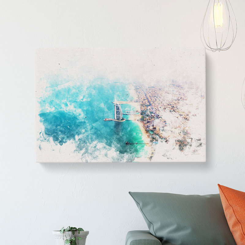 The Skyline of Dubai - Wrapped Canvas, 50cm H x 76cm W x 3cm D