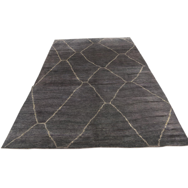 Tapis gris foncé Iniguez