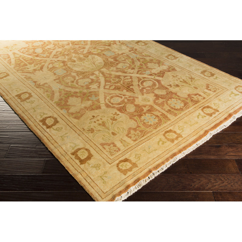 Montleban Hand Knotted Wool Oriental Area Rug, Rectangle 2' x 3'