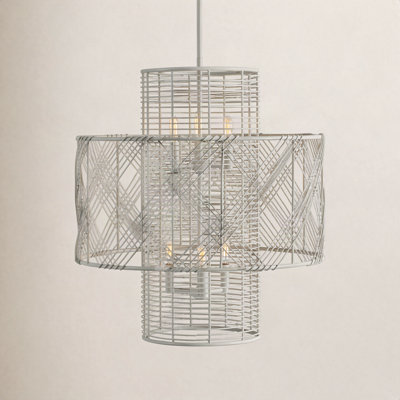 Brooke 6 - Light Metal Tiered Chandelier