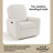 Amalfi Swivel Power Reclining Rocking Chair Glider with Dual USB Charging -112964286