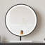 Coiffeuse de maquillage avec miroir lumineux, 5 tiroirs
