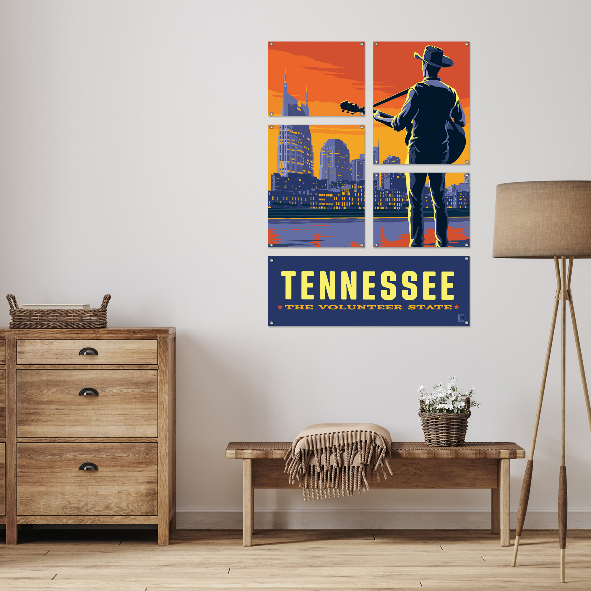 Trinx Hezi 5 Pieces Wall Art Tennessee State Pride By Anderson Design
