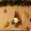 Ensemble de 3 guirlandes de Noël murales en forme de lutin avec baies et pin, 18,5 pouces de hauteur, à piles