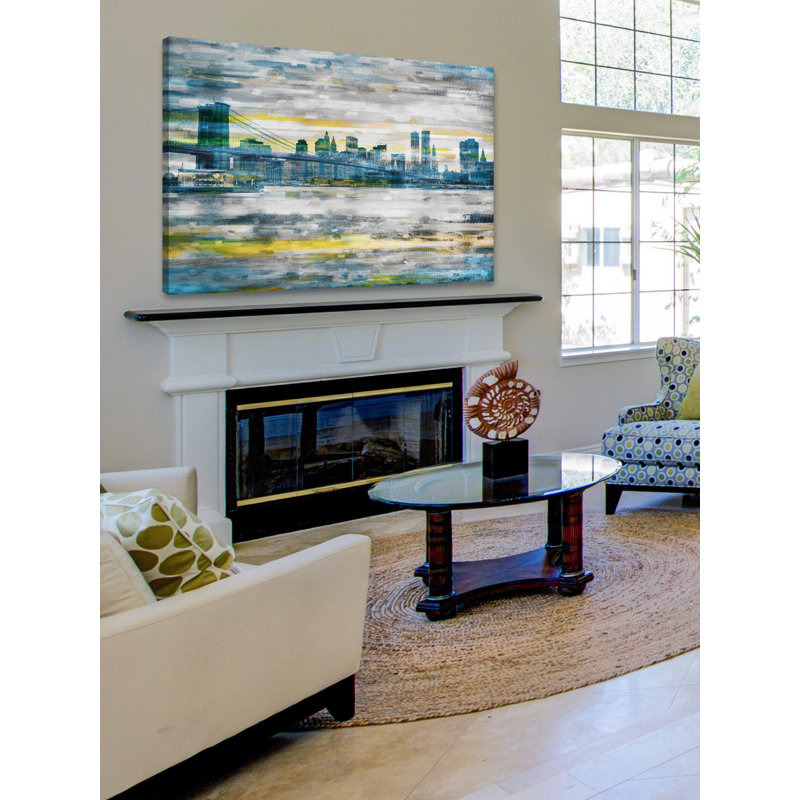 " Bridge Span " Painting Print, 20" H x 30" W x 1.5" D
