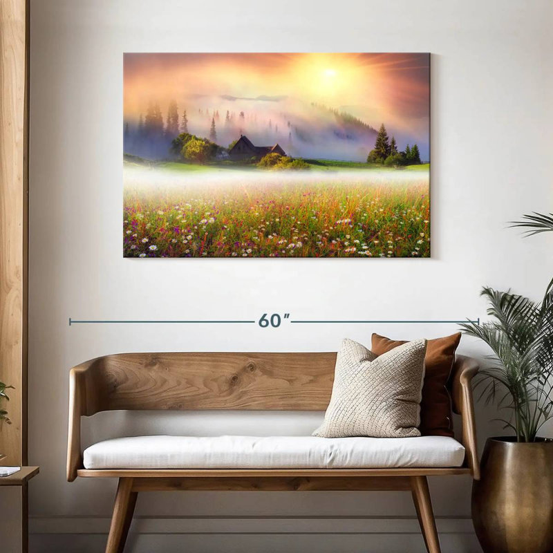 Alvord Ukraine Flower Field, 30'' H x 45'' W