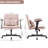 Pink Cross Armrest Office Chair With Wheels And 360 Swivel - Suitable For Home Reading | Adjustable Tilt Optimal Comfort Function Workspace Vanity Larger Stability-727063878