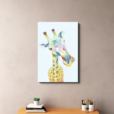 Girafe colorée - impression