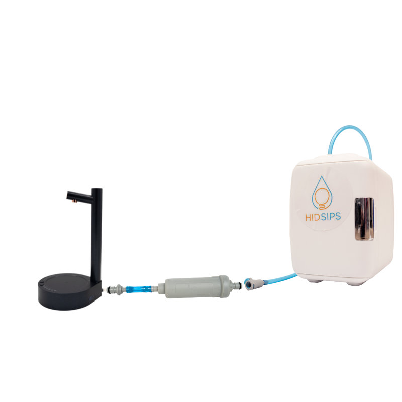 Mini système de filtration et de réfrigération pour distributeur d'eau de bureau Syps Pro, Blanc