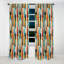 Mid-Century Modern Geometrics I - Rideau en velours Mid-Century - obscurcissant - 1 panneau-107575086