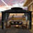 12 Ft. W x 10 Ft. D Aluminum Patio Gazebo