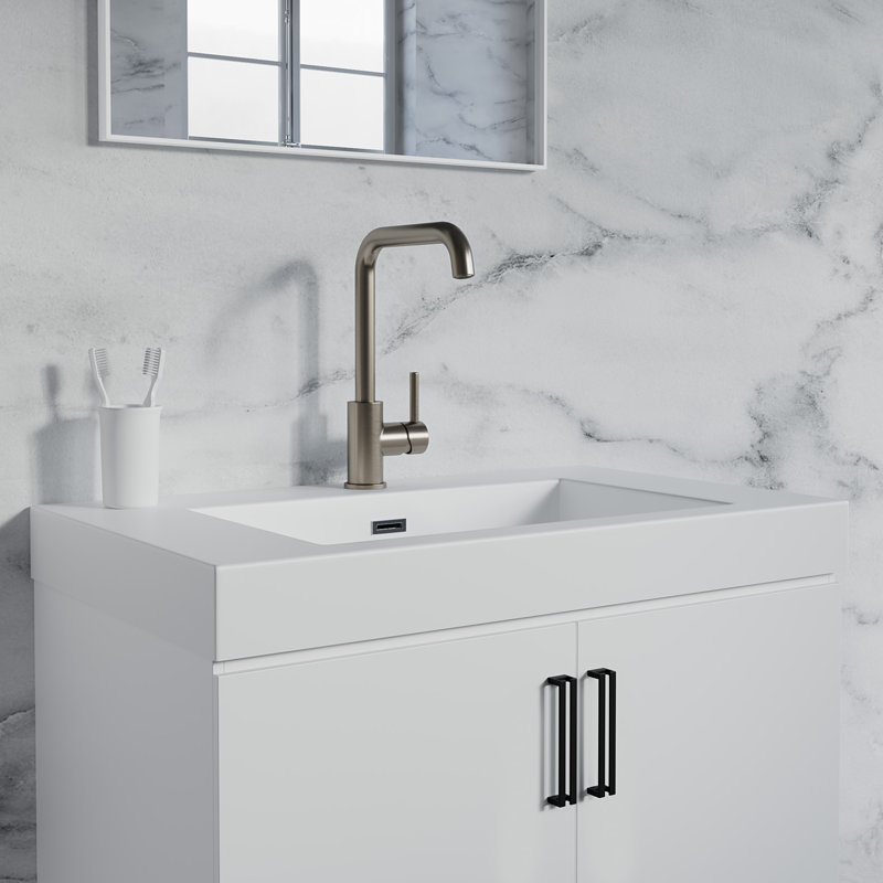 Single-Hole Single-handle Bathroom Faucet, Brushed Nickel