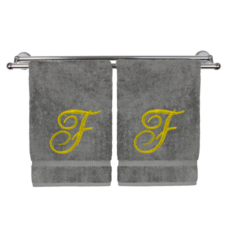 Super Plush Washcloth, Gray/Gold, F