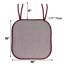 Coussin de chaise en mousse à mémoire de forme sans dossier avec attaches 16 po x 16 po Cameron-1538763872-1538763873