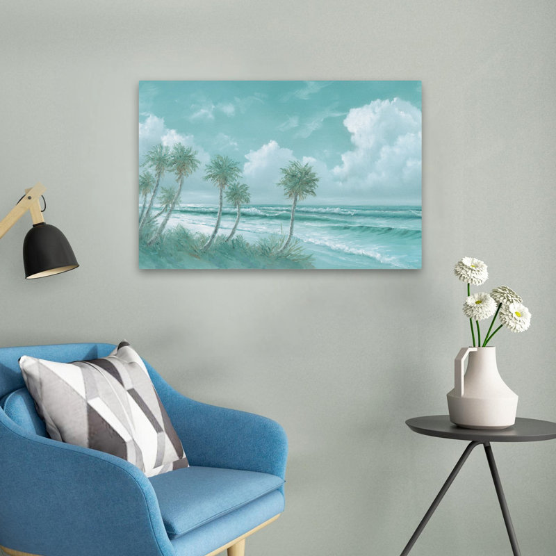 Eleven Palms - Paysage côtier, art océanique, H 16 po x l 24 po