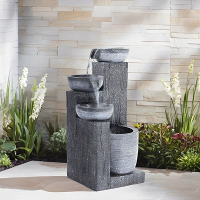 Weather Resistant Fountain with Light