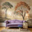 Papier peint paysage pastoral Misty-724762049-724762056