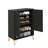 5-Tier Steel Shoe Storage Cabinet With Adjustable Shelves & Doors-910980862