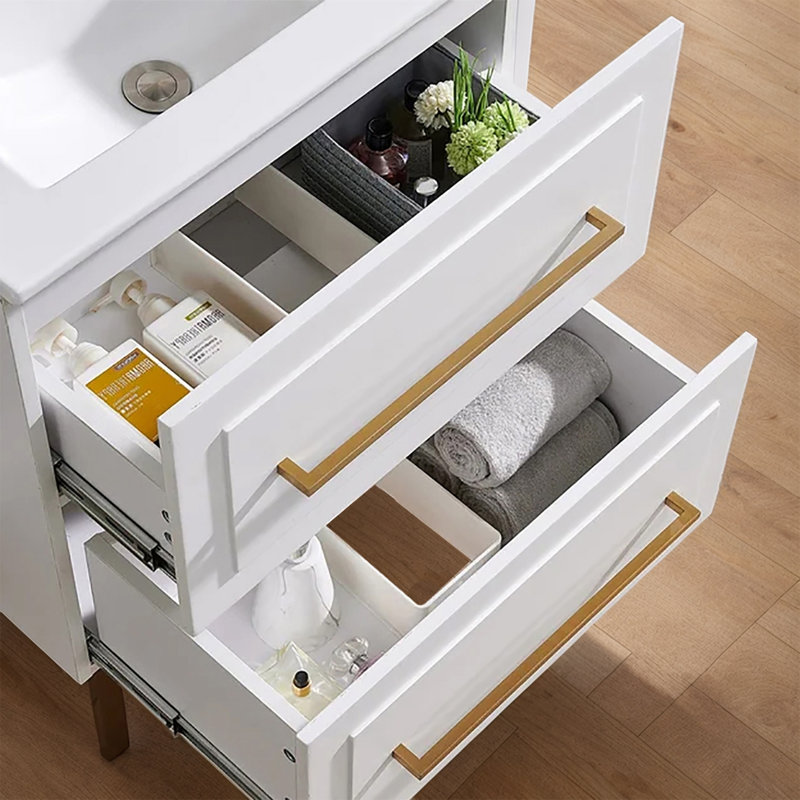 Ensemble de meuble-lavabo simple blanc 24 po