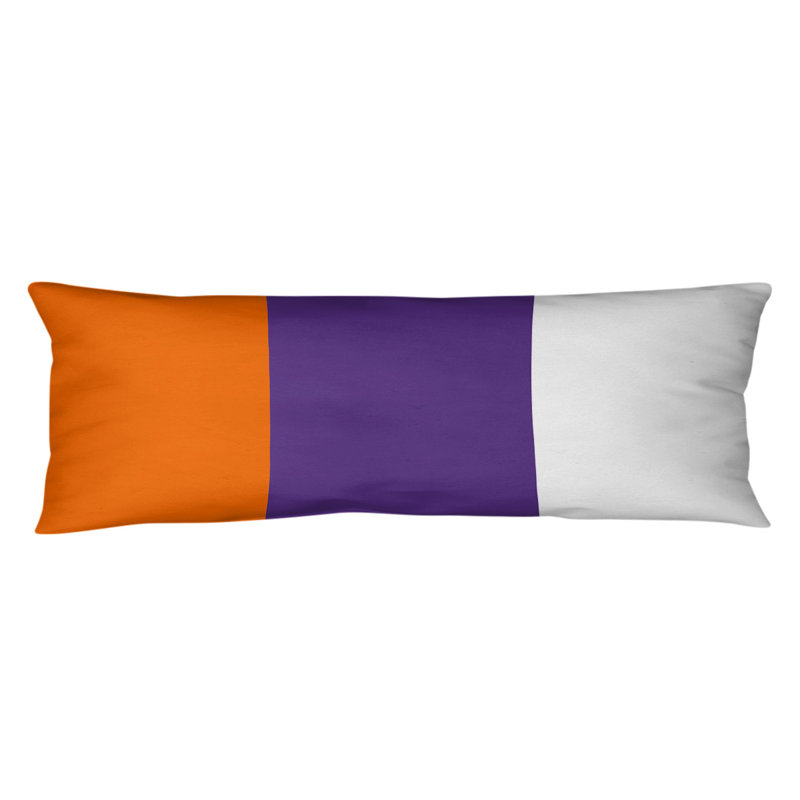 Polyester Medium Pillow, Kentucky , Orange/Purple