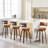 Swivel Upholstered Counter & Bar Stool-20534107-20534111