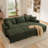 Brunella Corduroy Sectional Sleeper Modular Sofa Bed With Storage Space-1839918098