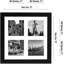 Cadre photo Ronit Collage, 4 en 1 pour bois composite et verre incassable-86815734