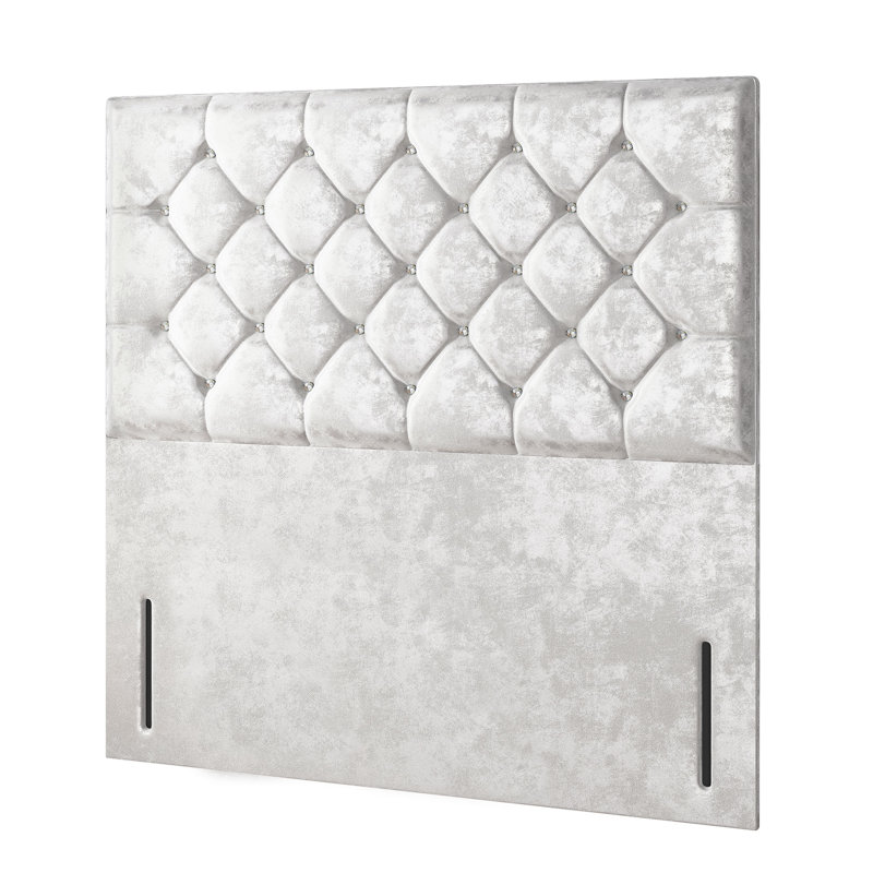 Farallones Upholstered Headboard, Double (4'6), Silver