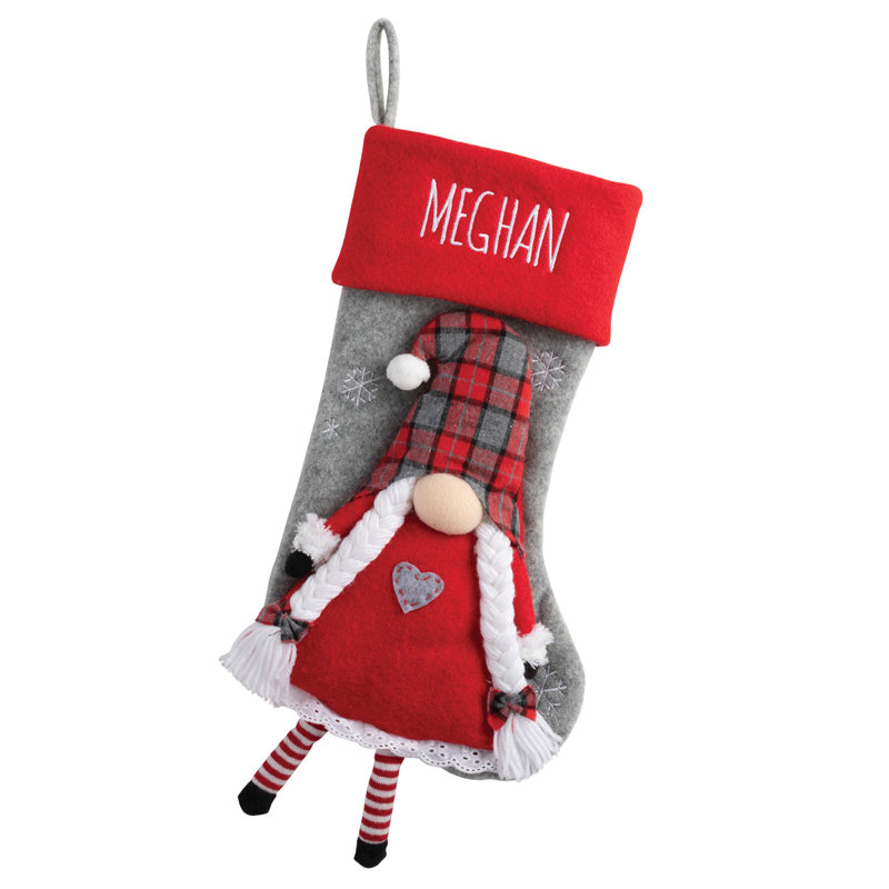 Gnome Character Personalized Stocking, Yes
