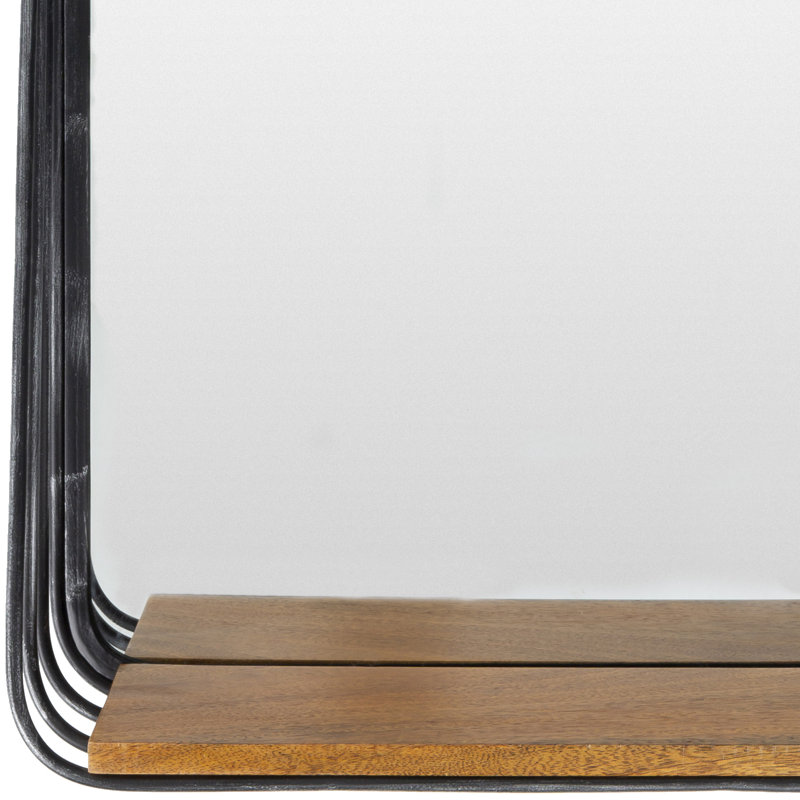 Aonghas Engineered Wood Flat Wall Mirror