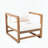Oversized Acacia Wood Club Chair – Outdoor Lounge Chair with White Cushion Set